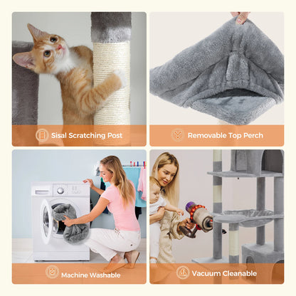 PetJiggle™ Multilevel Large Cat Tree House