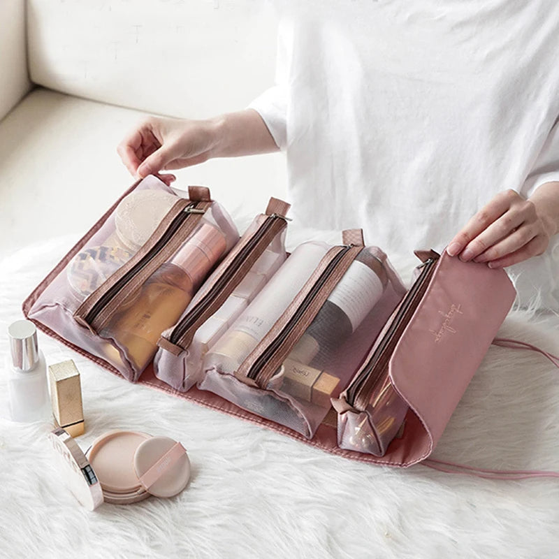 Nucomfy™ 4 In 1 Rollup Cosmetic Bag Toiletry