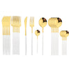 Exquisite Elegance: The Luxurious Golden Cutlery Set, Tableware, Flatware Set - Perfect for Elegant Dining [24pcs]