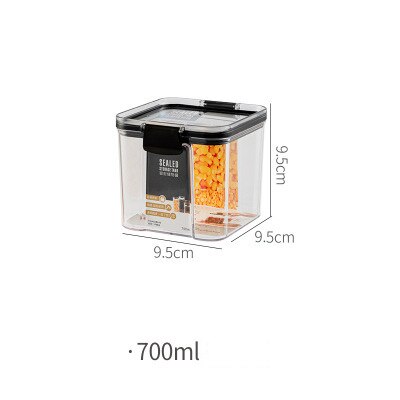 Food Storage Container Plastic Kitchen Refrigerator Noodle Box Multigrain Storage Tank Transparent Sealed Cans Herb Tea Plastic