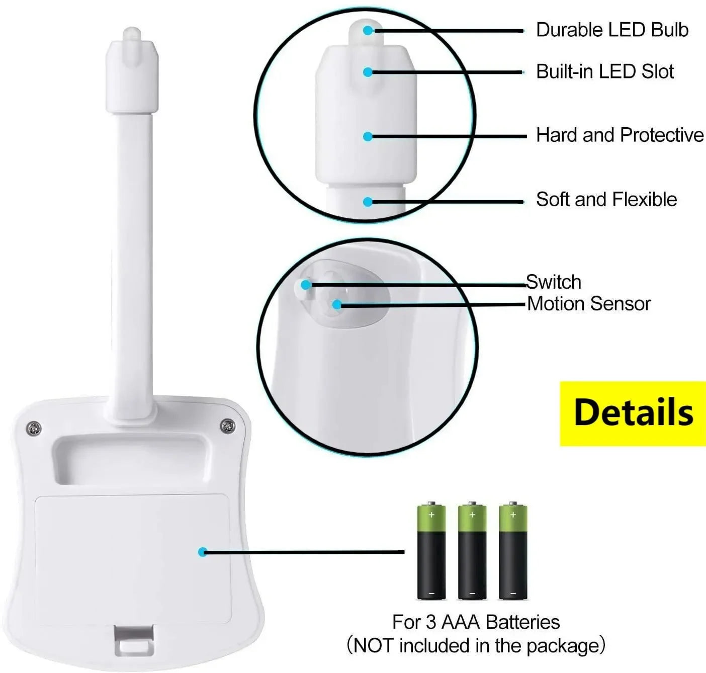 Motion Sensor RGB LED Toilet Bathroom Lamp