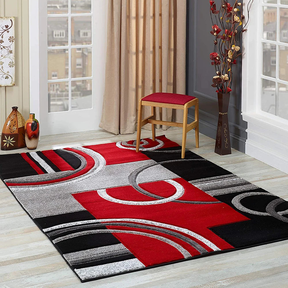 Nordic Geometric Carpet for Living Rooms