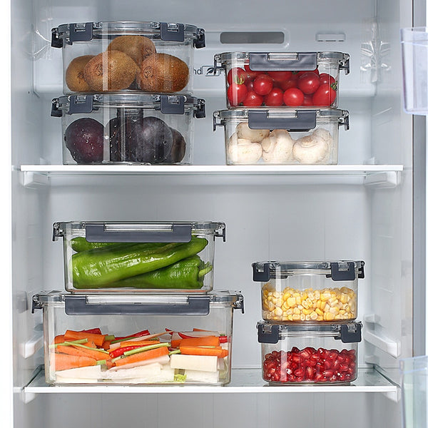 Efficient Space Management: The Four Side Buckle Store Container - Your Ultimate Kitchen Organizer
