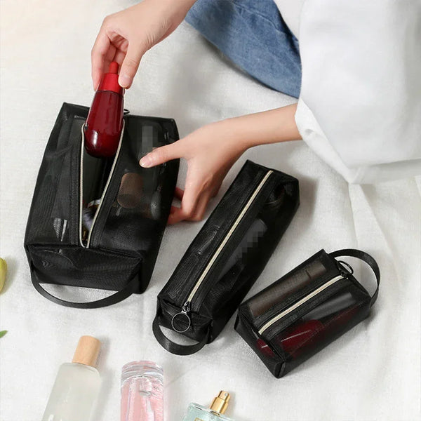 Organize Your Cosmetics with Ease: Discover Our Durable Mesh Makeup Organizer [3pcs]
