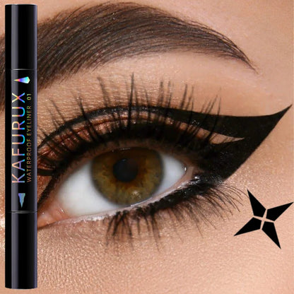 3 Colors Double Head Star Seal Eyeliner Pencil