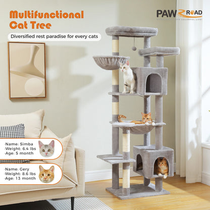 PetJiggle™ Multilevel Large Cat Tree House