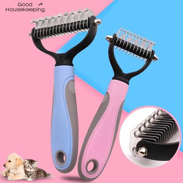 Pet Care Hair Removal Double Sided Design Brush For Pets Grooming