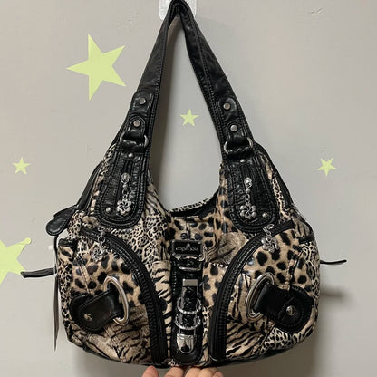 Women Leopard Hobos Tote Bag