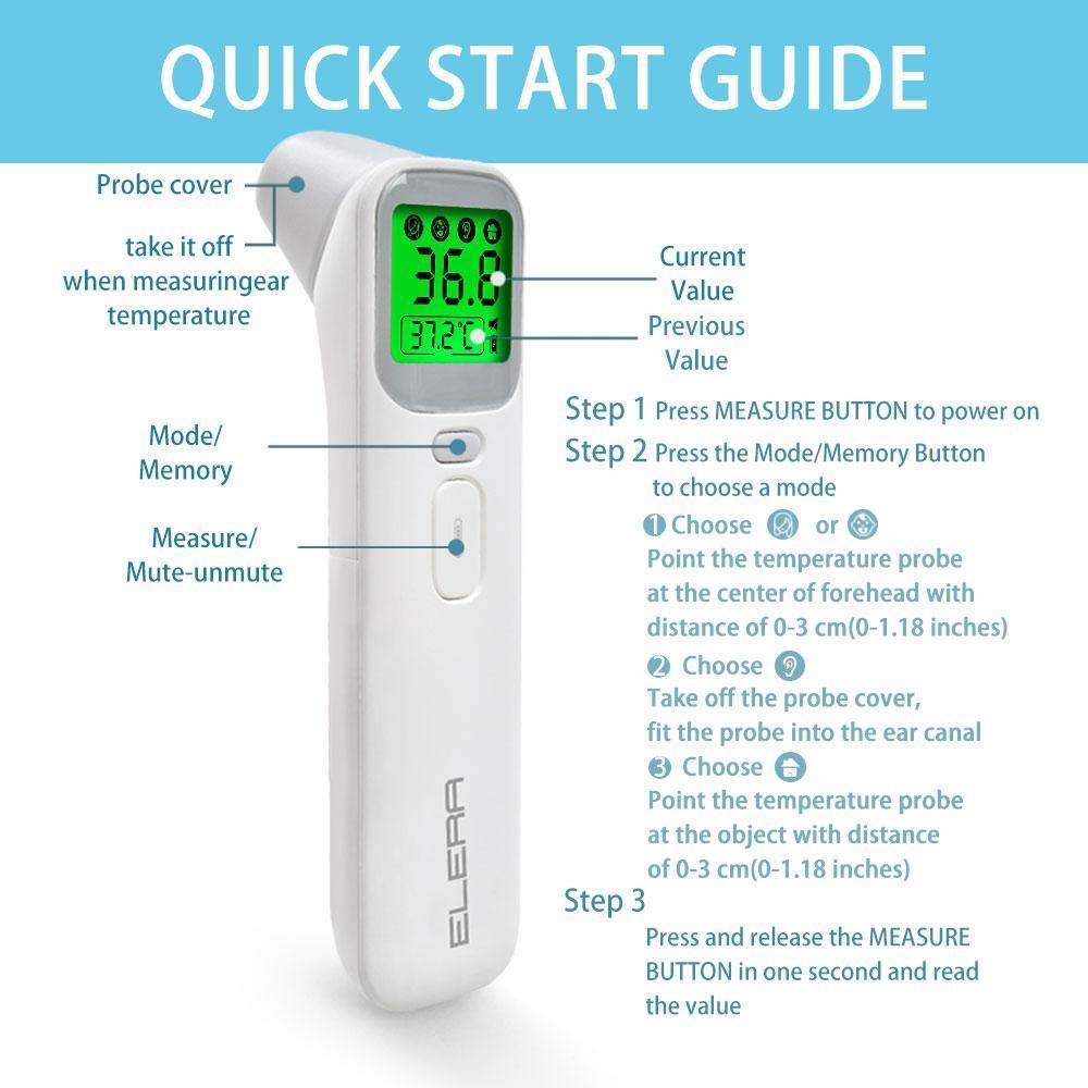 Non-Contact Infrared digital liquid crystal of infant thermometer
