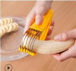 Fruit cutting banana slicer and  divider