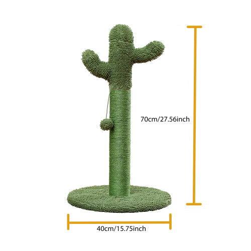 Cat Cactus Scratching Post with Natural Sisal Rope