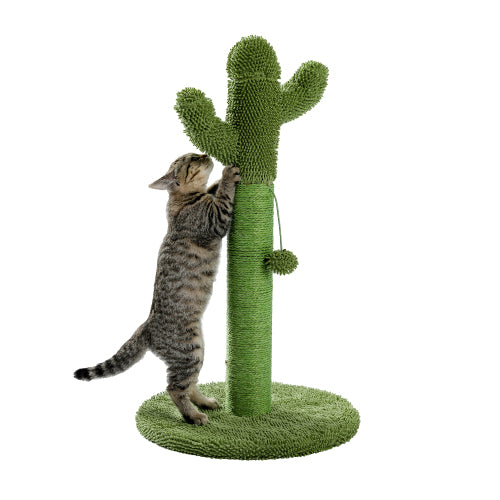 Cat Cactus Scratching Post with Natural Sisal Rope