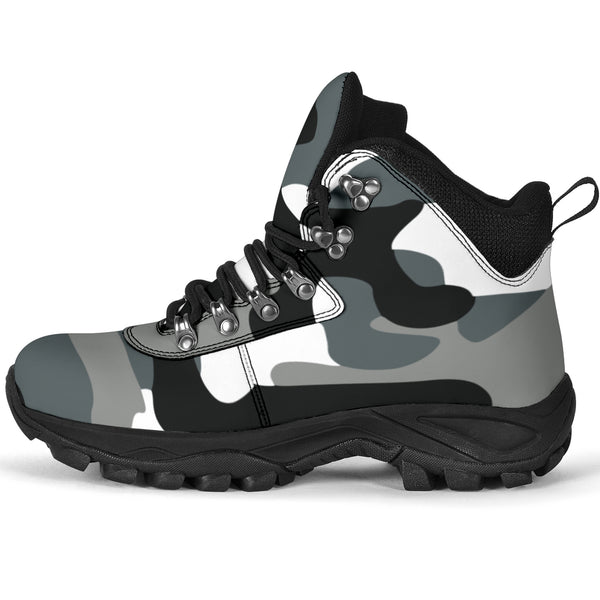 White Army Camouflage Alpine Boots