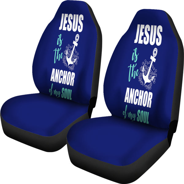 Car Seat Cover Jesus Is The Anchor